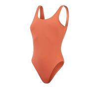Speedo Textured Deep U-Back Bañador, por Mujer, Marrón/Naranja, 46