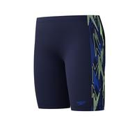 Speedo Traje de baño Jammer para niños con estampado de zafiros profundos, Peacoat/Deep Sapphire, 15-16 Años