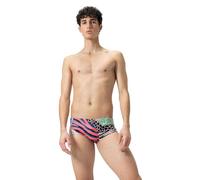 Speedo Traje de baño para hombre, 13,5 cm, color rojo, Multi/rojo, 48