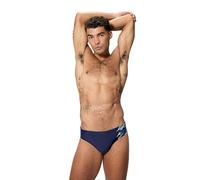 Speedo Traje de baño para hombre con logotipo Medley de 7 cm, color zafiro profundo, Peacoat/Deep Sapphire, 46