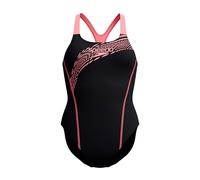 Speedo Traje de baño para mujer con logotipo Medley, color arena coral