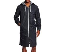 Speedo Parka Jacket Fleece Lined Team Colors Traje de baño, Black, L Unisex Adulto