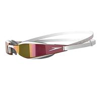Speedo Unisex Fastskin Hyper Elite Swimming Goggles | Competitive Goggles | Performance Goggles | Training Goggles | Hydrodynamic, White/Oxid Grey/Rose Gold, One Size