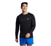 Speedo UPF 50+ Camiseta para natación manga larga para hombre - 7482183-001, Negro