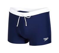 Speedo Valmilton ASHT Am Bañador de baño, Azul Marino/Blanco, 38