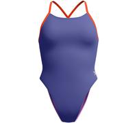 Speedo womens solid tie back hapuna blue l - uk36