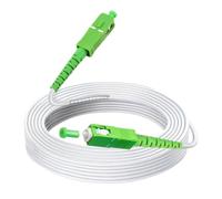 Speedoptic - Cable de fibra óptica Movistar Jazztel Vodafone Orange Amena Masmovil Yoigo - SC/APC a SC/APC - Extensor de liga (0,5 metros) (20 metros)