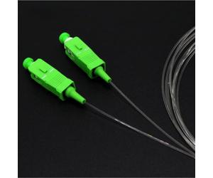 Speedoptic - Cable de Fibra Óptica Transparente Invisible - Orange SFR Bouygues - SC/APC a SC/APC - Alargador Jarretera (2 metros)