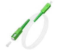 Speedoptic - Cable Fibra Óptica SC/APC a SC/APC | Simplex Monomodo FTTH | Compatible con Movistar, Orange, Vodafone, MásMóvil, Yoigo, Digi (5 metros)