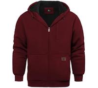 SPEEDRUN Sudaderas Hombre Cremallera con Capucha Negra Chaqueta Pelo Sudadera for Men Gruesa Invierno Completa Full Zip up Hoodie Regular