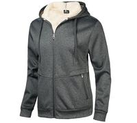 SPEEDRUN Sudaderas Hombre Cremallera con Capucha Negra Chaqueta Pelo Sudadera for Men Gruesa Invierno Completa Full Zip up Hoodie Regular