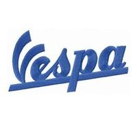 SpeedStore Parche bordado termoadhesivo Vespa Classica, 1 unidad, decorativo - Logo Vespa Clásico, azul, pequeño, tejido