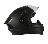 Speedway Casco Moto - Grit - Casco Integral, Ideal Tanto para Hombre como Mujer, Nuestro Casco de Moto de Carretera es Ideal para Viajes Largos, capacete Moto homologado ECE y Dot - Negro Mate