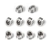 SPEEDWOX 10 arandelas biseladas de ángulo de 30 grados de 3/8 pulgadas, arandelas angulares de acero inoxidable 316, apto para aplicaciones de cable de cuerda de alambre de 1/8 "5/32" 3/16"