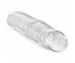 SPEEDWOX 100 Bucles De Alambre De Memoria De Acero Inoxidable Para Esculpir, ArtesaníA De Hobby, FabricacióN Floral, Tejido De Alambre Y Envoltura, Modelado