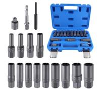 SPEEDWOX 16 Pcs Juego de extractor de perno profundo en espiral removedor de tuerca removedor de tuerca removedor de tuerca limpiador limpiador de tuerca para pernos, tuercas, pernos prisioneros