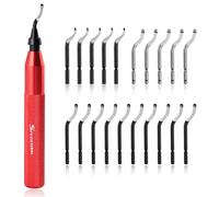 SPEEDWOX 22Pcs Kit de herramientas de desbarbado hecho a mano Kit de herramientas de desbarbado hecho a mano Kit de herramientas de desbarbado cortadores de bordes Set rebabas remover trabajos sobre