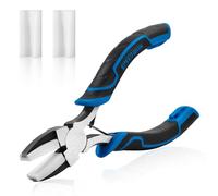 SPEEDWOX 5.5 pulgadas pinzas de nylon doble pinzas de mandíbula plana de nylon joyería de acero al carbono herramientas de bricolaje fabricación de joyas suministros para el agarre enderezado