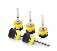 SPEEDWOX 5 paquetes de discos de lija de gancho y bucle de 1 pulgada con almohadillas de soporte para taladro en pulgadas y almohadilla de amortiguación de capa de espuma suave