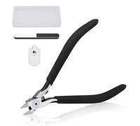 SPEEDWOX 5 Pulgadas Modelo Nipper Una Hoja Alicate Negro Modelo Herramientas Artesanía Set de Pinzas de Plástico Modelo de Herramientas con Bloque de Pulido para Modelo de Plástico