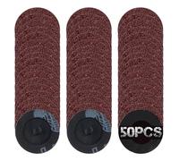 SPEEDWOX 50Pcs 2 pulgadas 36 Grit discos de cambio rápido recubierto de óxido de aluminio accesorios de molino de moldeo de papel de lija de óxido de aluminio discos de lijado de cambio