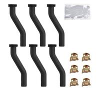 SPEEDWOX 6 piezas Manguera de succión de goma Tubos de bomba de vacío para tractor Conducta de succión de goma Compatible con motores de cortadoras de césped autoportadas tipo V