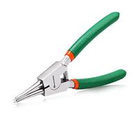 SPEEDWOX Alicates de clip de 5 pulgadas, alicates externos de anillo a presión, mandíbulas rectas para retención de removedor de anillos