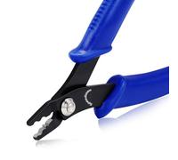SPEEDWOX Alicates de crimpado de cuentas para hacer joyas de 5 pulgadas estándar de precisión mini alicates finos con cabeza recta de resorte, joyería de bricolaje y artesanía rebordear Hobby