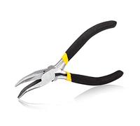 SPEEDWOX Alicates de nariz doblada de largo alcance de 12,7 cm mini delgada con mandíbulas curvadas alicates finos de precisión con muelles de hojas para zonas confinadas fabricación