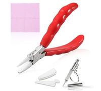 SPEEDWOX Alicates de reparación de lentes de 6 pulgadas, marcos de vidrio óptico de acero inoxidable para reparación de montaje y ajuste de herramientas manuales con destornillador y paño para gafas