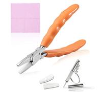 SPEEDWOX Alicates planos de 6 pulgadas, alicates reparadores de lentes, marcos de gafas ópticas, reparación de montaje y ajuste de herramientas manuales con destornillador y paño para gafas