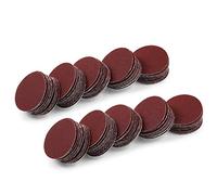 SPEEDWOX Discos de lijado de gancho y bucle, 100 unidades, papel de lija de grano 320 de 1 pulgada para amoladora de taladro de madera, herramientas giratorias, sin agujero