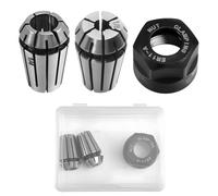 SPEEDWOX ER11 - Juego de 3 tuercas de pinza de resorte con caja de almacenamiento, incluye pinzas ER11 de 1/8" y 1/4" tuerca de sujeción, acero 40Cr para enrutador CNC, máquina de grabado, fresado y