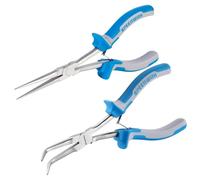 SPEEDWOX Juego de 2 alicates de punta de punta larga con mandíbulas lisas, para hacer joyas, alambre doblado, extractor de agujas, alicates de pesca, 2 unidades, extra largo alcance