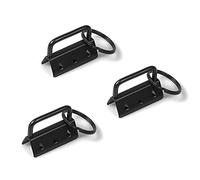 SPEEDWOX Juego de 25 llaveros con anillos divididos para pulseras, 1.25" Dark Black, 3 cm