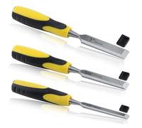SPEEDWOX Juego de 3 cinceles de madera profesionales para torneado de madera, herramientas de carpintería para carpintería, corte y forma de madera, instalar ventanas y puertas, 12 mm, 18 mm, 24 mm,