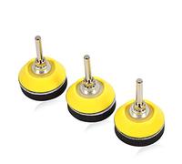 SPEEDWOX Juego de 3 discos de lija con gancho y bucle, 5 cm con vástago de 1/4 pulgadas y almohadilla de pulido de capa de espuma suave