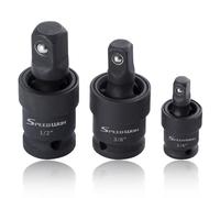 SPEEDWOX Juego de 3 llaves de vaso universales de impacto giratorias de 1/4 3/8 1/2