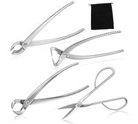 SPEEDWOX Juego de 4 herramientas para bonsái, kit de árbol bonsái resistente, cortador cóncavo de maceta bonsái, cortador de perillas, divisor de tronco, tijeras de bonsái, tijeras Ashinaga de acero