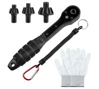 SPEEDWOX Juego de llaves de carraca 3 en 1, llave universal para portabrocas compatible con la mayoría de taladros eléctricos y herramientas eléctricas, para apretar taladros de aflojamiento