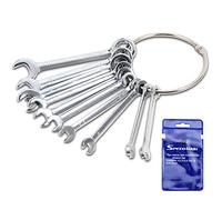 SPEEDWOX Juego de llaves métricas estándar 4mm-11mm juego de llaves de ignición juego de llaves de combinación abiertas y caja de extremo con mini llaves con bolsas de almacenamiento portátiles