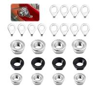 SPEEDWOX - Juego de tuercas de brida para rueda de bicicleta, 12 unidades, tuercas para bicicleta y 12 unidades, arandelas de seguridad M8 M9,5 M10 para rueda delantera y trasera de bicicleta de