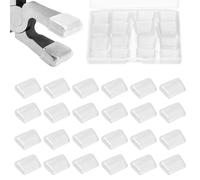 SPEEDWOX - Kit de 24 puntas de goma de recambio para alicates de corte de vidrio de 15 cm, para vidrieras y manualidades, 12 pares, transparentes