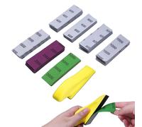 SPEEDWOX Kit de papel sander micro-detalle 3,5 x 1 pulgadas 70 piezas detalles hoja de papel de lija a juego 400 600 800 1000 1500 2000 3000 gres para bricolaje artesanal metal de madera