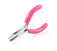 SPEEDWOX Mini alicates de nariz rosa, alicates de pico de pato de 3 pulgadas para hacer joyas, manualidades y suministros de pasatiempos
