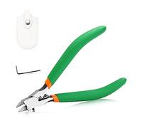 SPEEDWOX Pinza de hoja única para construcción de modelos, cortador lateral puntiagudo con borde único ultrafino y cubierta de cuero, modelos de plástico para reparación y fijación de edificios Gundam