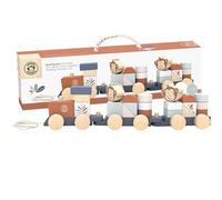 Speedy Monkey - Apilador de Tren - 39,5x7x10 cm | Juguete de madera con motor, juguete de madera para niños