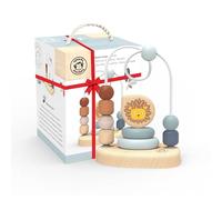 Speedy Monkey Lion Bead Maze, Colorful Wire Frame Toy with 7 Soft Beads, Promotes Dexterity, Hand-Eye Coordination & Color Recognition, Non-Toxic Paint, Ideal for Kids 1-3 Years