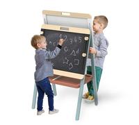 Speedy Monkey SP9001 - Caballete de mesa (55 x 46 x 88,3 cm, altura máxima: 102,1 cm), color turquesa, juguete de madera para niños, detalles encantadores, gran idea de regalo