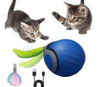 Speedy Tail 2.0, Speedy Tail Cat Toy, Automatic Moving Cat Toy Ball with Tail,Three Mode Switching Interactive Cat Ball, USB Rechargeable Cat Interactive Toys for Indoor Cats (Blue)
